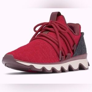 Sorel Kinetic Lace Sneakers, Gradient Mountain Red, Size 7